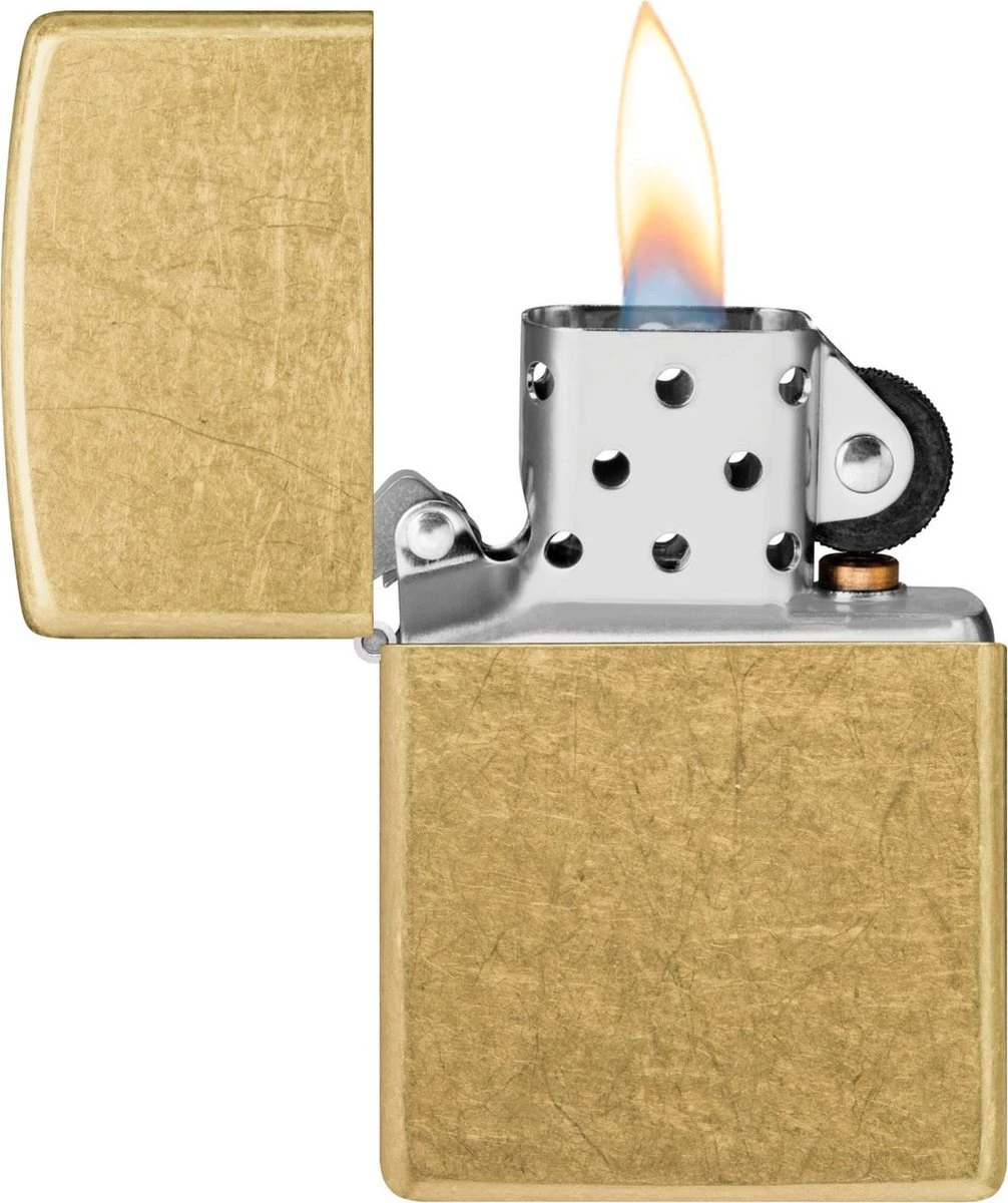 Aansteker Zippo Street Brass 1 Aansteker Zippo Street Brass