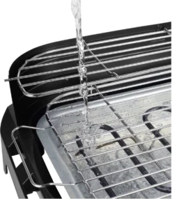 Princess 112250 Elektrische BBQ Met Zijplanken - BBQ - 40x25cm - Met En Zonder Statief Te Gebruiken - Met Zijplankjes - Ook Te Gebruiken Als Tafelgrill - 2200W -Bbq Promotiewinkel 1037x1200