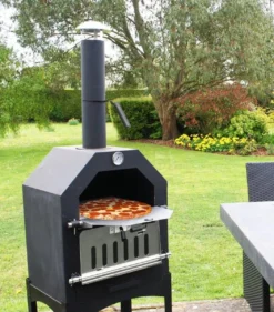 Merkloos MaxxGarden Pizza Oven - Smoker Barbecue Houtskool 45 X 65 X 158cm -Bbq Promotiewinkel 1053x1200
