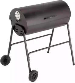 BBQ XL Houtskoolbarbecue - Cilindervorm - Grilloppervlak (LxB) 71 X 35 Cm - Zwart -Bbq Promotiewinkel 1089x1200