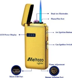 MELTAZO Elektrische Aansteker, Aansteker Gas, Electric Lighter, Gasaansteker Navulbaar, Elektronische Aansteker, Aansteker Plasma, Aansteker Vuurwerk, USB Aansteker Plasma, 2-in-1 Aansteker Voor Sigaretten Camping Kaarsen - 2023 Editie 8 MELTAZO Elektrische Aansteker, Aansteker Gas, Electric Lighter, Gasaansteker Navulbaar, Elektronische Aansteker, Aansteker Plasma, Aansteker Vuurwerk, USB Aansteker Plasma, 2-in-1 Aansteker Voor Sigaretten Camping Kaarsen - 2023 Editie -Bbq Promotiewinkel 1111x1200