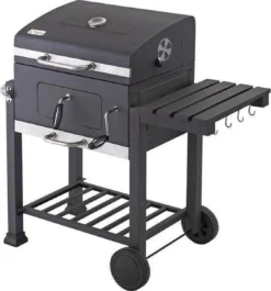 Tepro Toronto Click Barbecue Bbq Houtskool - Grilloppervlak (LxB) 56 X 42 Cm - Met Thermometer In De Deksel - RVS - Houtskoolbarbecue