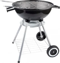 BBQ Collection Houtskoolbarbecue - Kogelbarbecue 45 X 60 Centimeter - Ronde Barbecue - Barbecue Op Wielen - Zwart - Metaal -Bbq Promotiewinkel 1135x1200