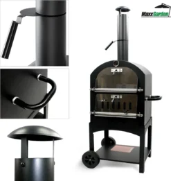 MaxxGarden Pizza Oven - Smoker Barbecue Op Hout, Houtskool Of Pellets - 45 X 65 X 158cm -Bbq Promotiewinkel 1137x1200 2