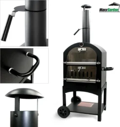 MaxxGarden Pizza Oven Buiten - Houtskool – Incl. Pizzasteen - 45x65x158cm 11 MaxxGarden Pizza Oven Buiten - Houtskool – Incl. Pizzasteen - 45x65x158cm -Bbq Promotiewinkel 1137x1200