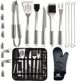 Bbq Accesoires – Bbq Gereedschap – Bbq Set – 22 Delig – RVS