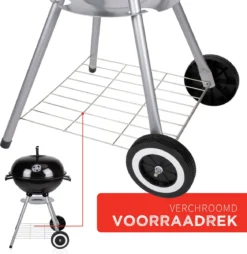 BBQ Collection Houtskoolbarbecue - Kogelbarbecue 45 X 60 Centimeter - Ronde Barbecue - Barbecue Op Wielen - Zwart - Metaal -Bbq Promotiewinkel 1169x1200 1