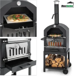 MaxxGarden Pizza Oven - Smoker Barbecue Op Hout, Houtskool Of Pellets - 45 X 65 X 158cm -Bbq Promotiewinkel 1175x1200 3