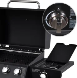 MaxxGarden Gas Barbecue - 3 Branders - Incl. Gratis BBQ Set -Bbq Promotiewinkel 1181x1200