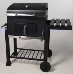 Houtskool BBQ Op Wielen + Tafel | Mat Zwart - X86000060 -Bbq Promotiewinkel 1190x1200