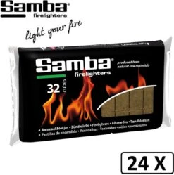 Samba Aanmaakblokjes Bruin á 24 X 32 Stuks - Omdoos Is 768 Aanmaakblokjes -Bbq Promotiewinkel 1191x1200 6