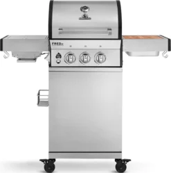 Burnhard Gas BBQ FRED JR. Deluxe - 2 Branders - Incl. Keramische Infraroodbrander & Afdekhoes - Deluxe -Bbq Promotiewinkel 1192x1200