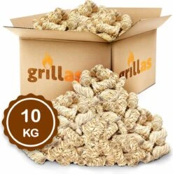 Aanmaakkrullen Voor BBQ Of Kachel | 10kg ECO FSC Gecertificeerd Aanmaakhout Barbecue - Biologisch En Duurzaam Aanmaakwokkels - Houtwol Wokkels - Barbeque Aansteker - Aanmaakblokjes - Accessoires - Ongeveer 800krullen -Bbq Promotiewinkel 1195x1200 6