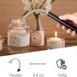 Merkloos BBQ Aansteker Oplaadbaar Met Usb Kabel - Elektrische Keuken Aansteker - Flexibele Aansteker - Zwart -Bbq Promotiewinkel 1196x1200 6