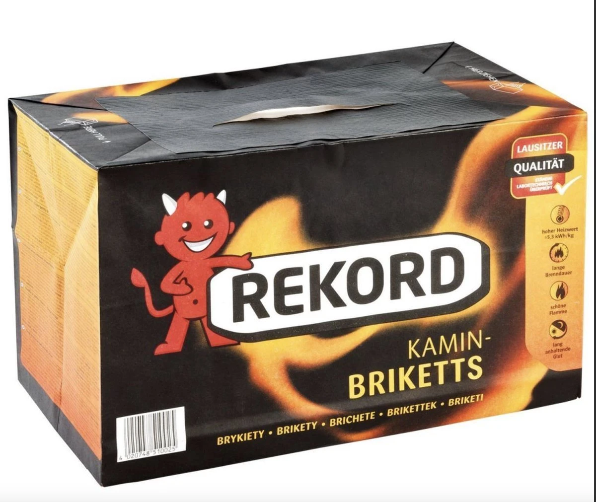 Bruinkoolbriket 10 Kg REKORD- Briketten - Brandhout-briketten Geperst -houtkachel 10kg - 18stk 2 Bruinkoolbriket 10 Kg REKORD- Briketten - Brandhout-briketten Geperst -houtkachel 10kg - 18stk - Afbeelding 2