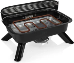 Princess 112252 Hybride Barbecue – Elektrische BBQ - Tafelmodel - 2000W - 44x 29cm - Gebruik Elektrisch Of Met Kolen -Bbq Promotiewinkel 1200x1018