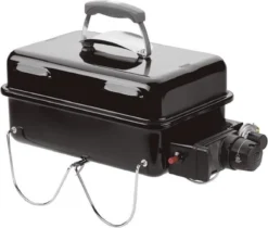 Weber Go-Anywhere Gas Barbecue - 41x26 Cm - Roestvrijstalen Branders - Gasregelkop - Incl. Deksel -Bbq Promotiewinkel 1200x1022