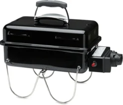 Weber Go-Anywhere Gas Barbecue - 41x26 Cm - Roestvrijstalen Branders - Gasregelkop - Incl. Deksel -Bbq Promotiewinkel 1200x1024
