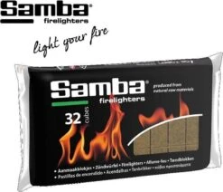 Samba Aanmaakblokjes Bruin (32 Stuks) - Milieuvriendelijk -Bbq Promotiewinkel 1200x1028 3