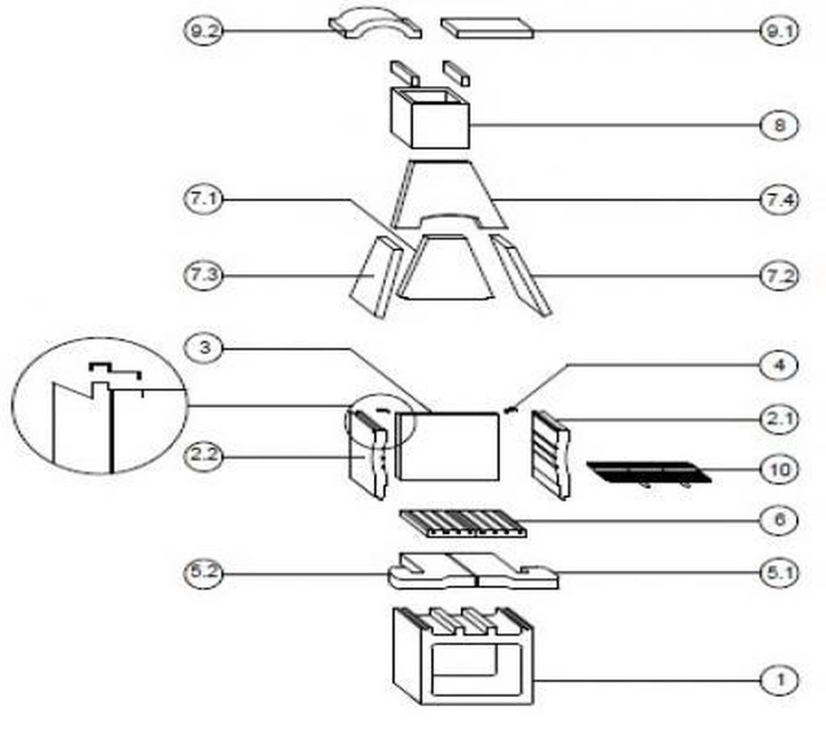 Integard Tuinhaard Houtskoolbarbecue Beton Nr. 9 2 Integard Tuinhaard Houtskoolbarbecue Beton Nr. 9 - Afbeelding 2