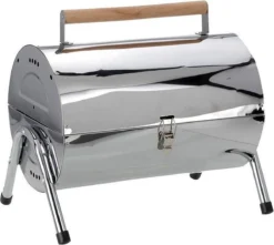 BBQ Collection Houtskoolbarbecue - Cilinder - Chroom -Bbq Promotiewinkel 1200x1072