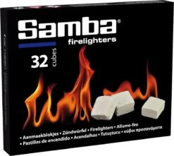 Samba Aanmaakblokjes 32 Stuks Wit Bbq Open Haard -Bbq Promotiewinkel 1200x1073 2