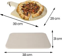 Buxibo 2in1 Pizzasteen - Voor BBQ & Oven - Inclusief Serveer Plank - Pizzabord/Pizzaplank - 30.5 X 38.1 X 1.4 Cm 24 Buxibo 2in1 Pizzasteen - Voor BBQ & Oven - Inclusief Serveer Plank - Pizzabord/Pizzaplank - 30.5 X 38.1 X 1.4 Cm -Bbq Promotiewinkel 1200x1085