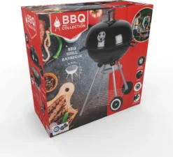 BBQ Collection Houtskoolbarbecue - Kogelbarbecue 45 X 60 Centimeter - Ronde Barbecue - Barbecue Op Wielen - Zwart - Metaal -Bbq Promotiewinkel 1200x1091