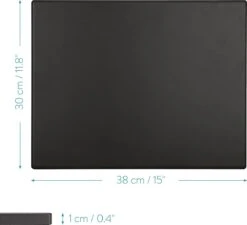 Navaris Pizzasteen XL Voor Oven En Barbecue - Rechthoekige Pizzaplaat 38 X 30 Cm - Inclusief Receptenboek - Keramisch Geglazuurd - Zwart -Bbq Promotiewinkel 1200x1093 1