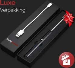 Dailygoods® Elektrische Aansteker - Plasma Aansteker - Oplaadbaar - Gift Set - Zwart -Bbq Promotiewinkel 1200x1094 1