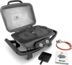 Burnhard Draagbare 2-Branders Gasbarbecue - Afdekhoes - BBQ Wayne 19 Burnhard Draagbare 2-Branders Gasbarbecue - Afdekhoes - BBQ Wayne -Bbq Promotiewinkel 1200x1099