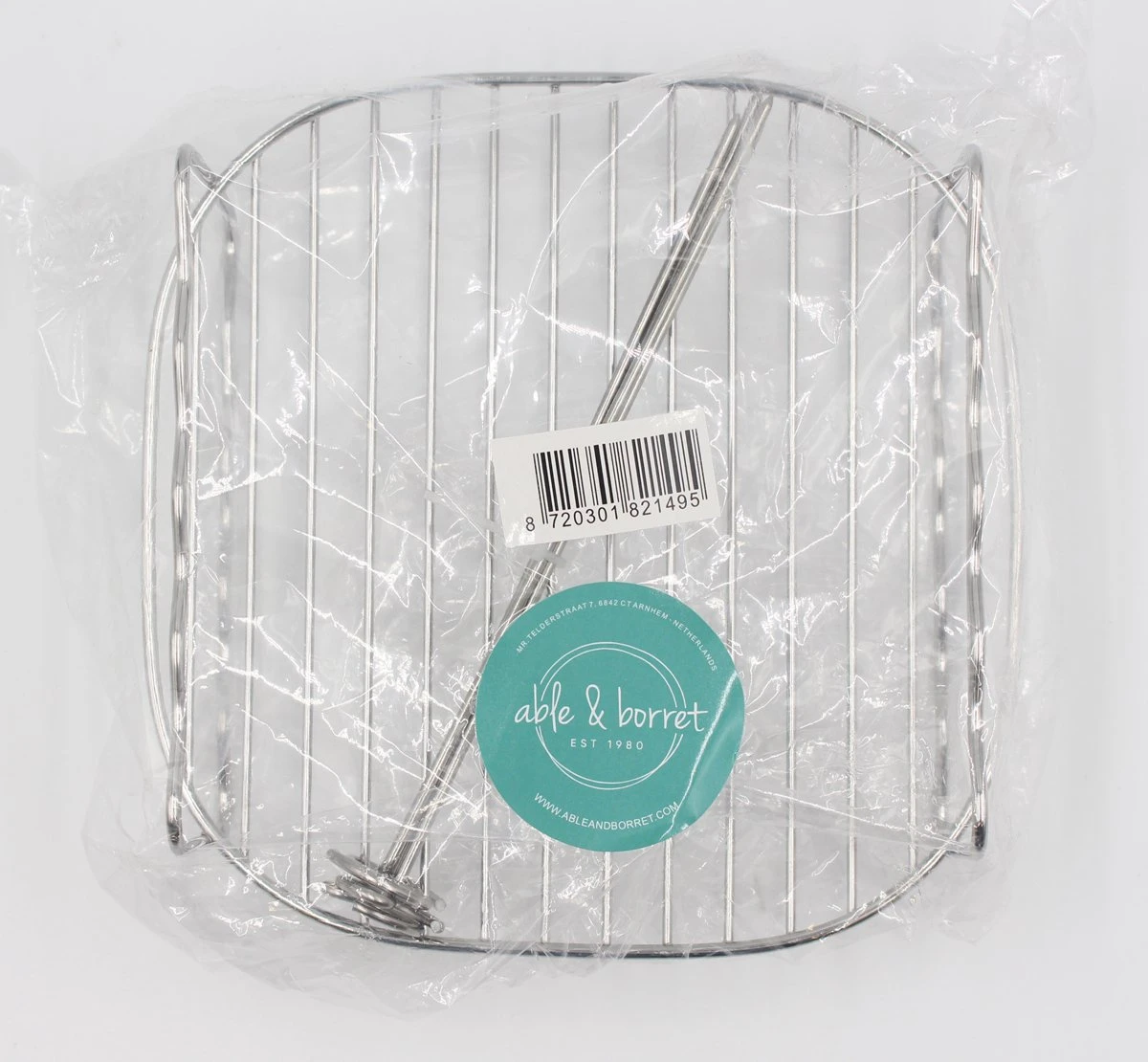 Merkloos Grillrooster - Incl. 4 Spiezen - Barbeque Benodigdheden - Zilver - Able & Borret 2 Merkloos Grillrooster - Incl. 4 Spiezen - Barbeque Benodigdheden - Zilver - Able & Borret - Afbeelding 2