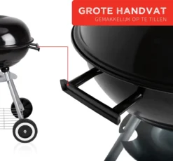BBQ Collection Houtskoolbarbecue - Kogelbarbecue 45 X 60 Centimeter - Ronde Barbecue - Barbecue Op Wielen - Zwart - Metaal -Bbq Promotiewinkel 1200x1116 3