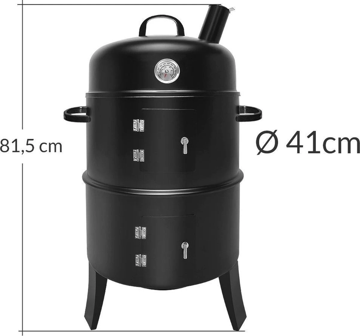 Merkloos Monzana Barbecue-ROKER-Grill-Oven 3 Merkloos Monzana Barbecue-ROKER-Grill-Oven - Afbeelding 3