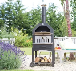 Merkloos MaxxGarden Pizza Oven - Smoker Barbecue Houtskool 45 X 65 X 158cm -Bbq Promotiewinkel 1200x1134