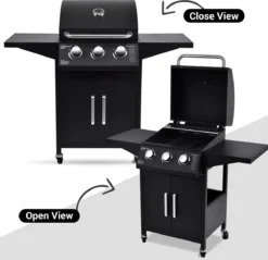 MaxxGarden Gas Barbecue - 3 Branders - Incl. Gratis BBQ Set -Bbq Promotiewinkel 1200x1160