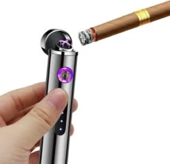 Allkinds Oplaadbare Elektrische Aansteker - USB Plasma Aansteker - Duurzaam - Windbestendig - Zwart -Bbq Promotiewinkel 1200x1161 2