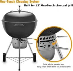 One-Touch-reinigingssysteemkit Voor 57 CM Kogel BBQ , Geschikt Als Vervanging In Diverse Weber Kogel BBQ's -Bbq Promotiewinkel 1200x1165 1
