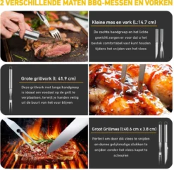 Saveur Royal® 35-delige Barbecue Gereedschapset In Roestvrij Staal - BBQ Grill Set Met Draagtas - Barbecuegerei-sets - Barbecue Accessoires Gereedschap - 35-delig -Bbq Promotiewinkel 1200x1170 1