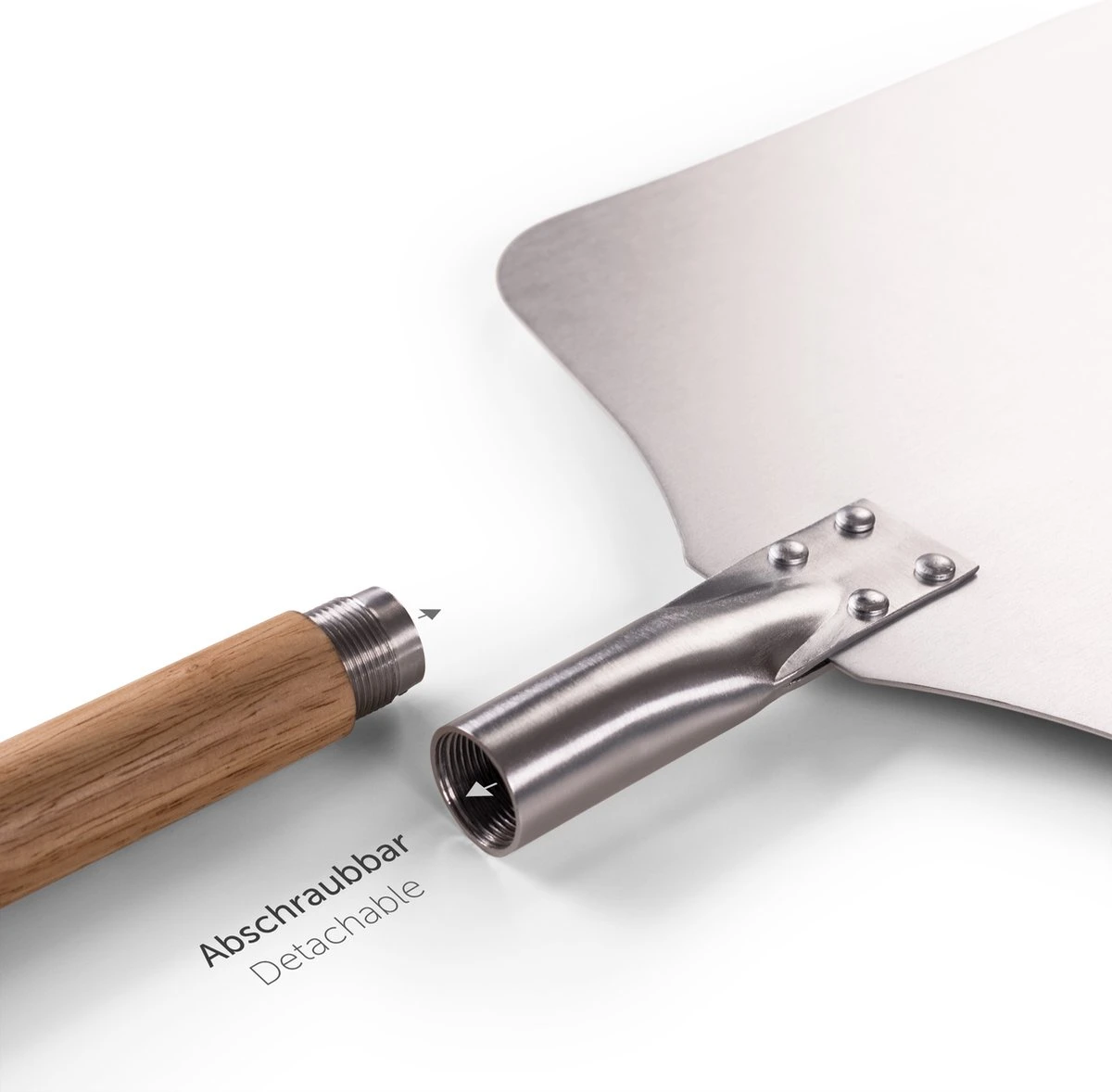 Blumtal Professionele Pizzaschep - 30,5 X 30,5 Cm - Houten Grip 85 Cm 2 Blumtal Professionele Pizzaschep - 30,5 X 30,5 Cm - Houten Grip 85 Cm - Afbeelding 2