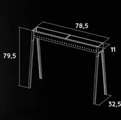 Spiedini Saté-bbq Bali 80 - Saté Houtskoolbarbecue Met Horizontaal Rooster - 80 Cm Lang, 11 Cm Breed - Materiaal: Gealuminiseerd Ijzer -Bbq Promotiewinkel 1200x1185