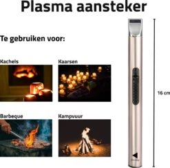 Oplaadbare Lange Elektrische Aansteker - Duurzame Plasma Aansteker - Inclusief Cadeauverpakking - BBQ - Kaarsen - Rose -Bbq Promotiewinkel 1200x1187 6