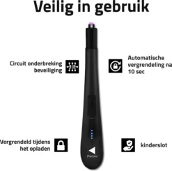 Oplaadbare Lange Elektrische Aansteker - Zwart - Duurzame Plasma Aansteker - Inclusief Cadeauverpakking - BBQ - Kaarsen 11 Oplaadbare Lange Elektrische Aansteker - Zwart - Duurzame Plasma Aansteker - Inclusief Cadeauverpakking - BBQ - Kaarsen -Bbq Promotiewinkel 1200x1190 4