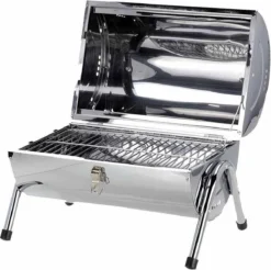 BBQ Collection Houtskoolbarbecue - Cilinder - Chroom -Bbq Promotiewinkel 1200x1193