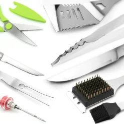 Saveur Royal® 35-delige Barbecue Gereedschapset In Roestvrij Staal - BBQ Grill Set Met Draagtas - Barbecuegerei-sets - Barbecue Accessoires Gereedschap - 35-delig -Bbq Promotiewinkel 1200x1195