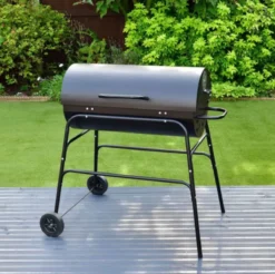 BBQ XL Houtskoolbarbecue - Cilindervorm - Grilloppervlak (LxB) 71 X 35 Cm - Zwart -Bbq Promotiewinkel 1200x1196