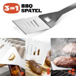 Squago BBQ Accesoires XXL Set Met Schort - Gereedschap - Gereedschapset Tang Borstel Mat -Bbq Promotiewinkel 1200x1198 5