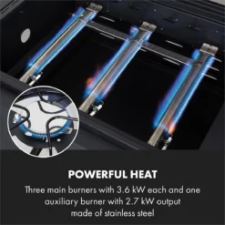 Klarstein Kingsville Double Barbecue - Houtskool- En Gasbarbecue - Smoker BBQ - Inclusief Deksels En Thermometer - Met 2 Roosters - Zwart -Bbq Promotiewinkel 1200x1200 114