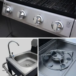 Alice's Garden Gas BBQ D'Artagnan - Zwart - 5 Branders - Buitenkeuken -Bbq Promotiewinkel 1200x1200 116