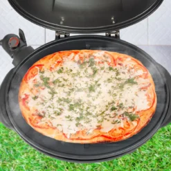 KitchenBrothers Elektrische BBQ - Met Grillplaat - Anti-aanbaklaag - Incl. Plank/Houders - Grilloppervlak 46,5x33,8cm - Tot 300°C - 2400W - Zwart -Bbq Promotiewinkel 1200x1200 128